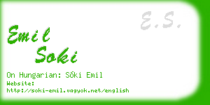 emil soki business card